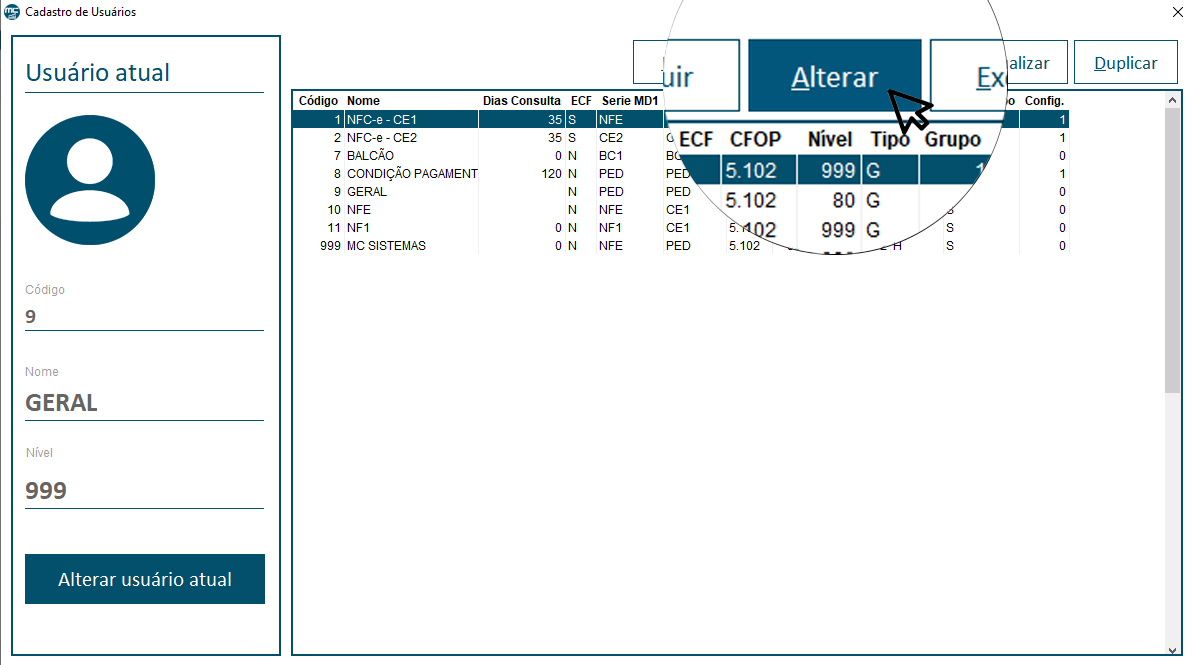 informações obrigatórias na Tray