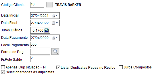 Janela onde se faz a descrição de cancelamento da nota