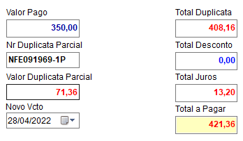 Janela onde se faz a descrição de cancelamento da nota